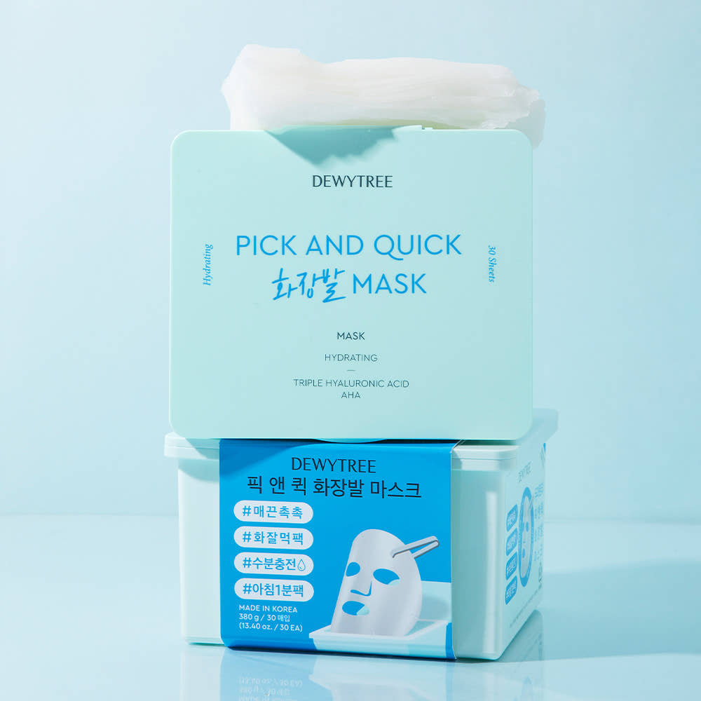 [Dewytree] Pick & Quick Makeup Remover Mask 30 Sheets 1 Pack a Day Skin Soothing Elasticity Moisture Hydration Large Capacity Mask Pack