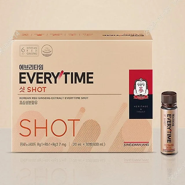 [Jeong Kwan Jang] Everytime Shot (20ml x 30 bottles) _ Contains premium Korean red ginseng extract