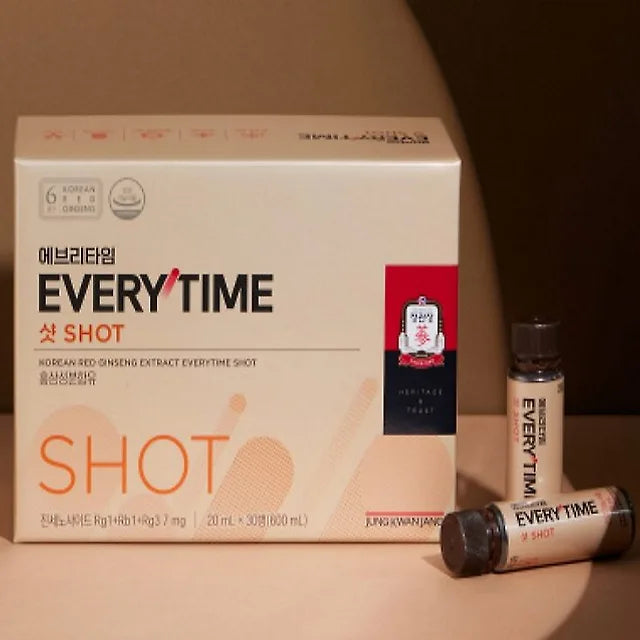 [Jeong Kwan Jang] Everytime Shot (20ml x 30 bottles) _ Contains premium Korean red ginseng extract