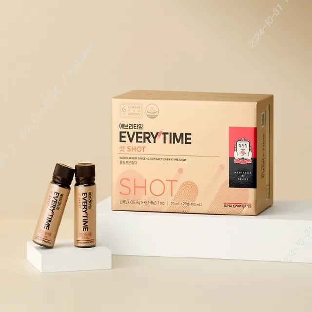 [Jeong Kwan Jang] Everytime Shot (20ml x 20 bottles) _ Contains premium Korean red ginseng concentrate