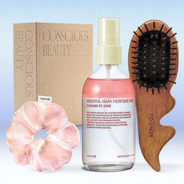 TOUN 28 [Exclusive + Hair Scrunchie] Perfume Hair Essence Mist & Curling Comb Set / Choose 1 of 2