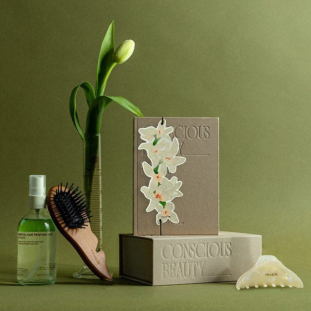 TOUN 28 [Exclusive + Hair Scrunchie] Perfume Hair Essence Mist & Curling Comb Set / Choose 1 of 2