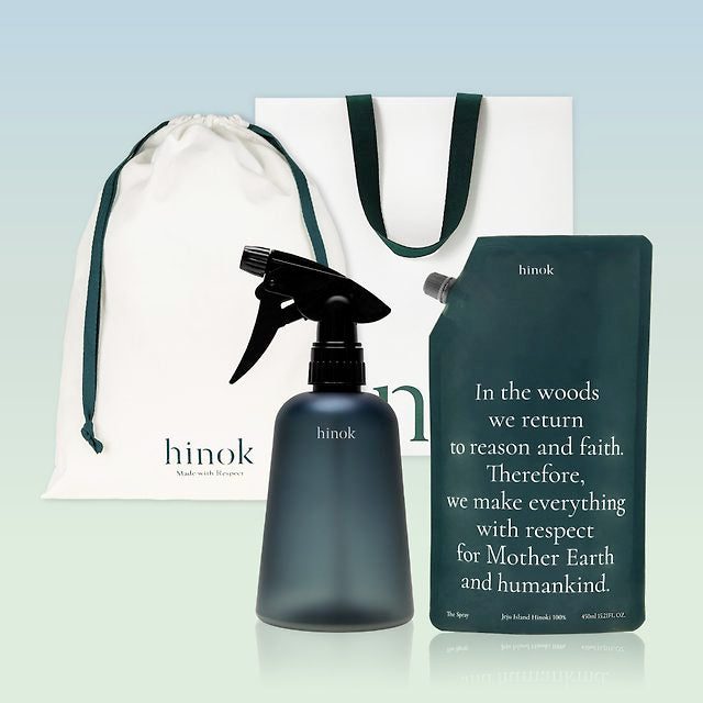 HINOK [Popular Gift] The Spray 450ml Set – 100% Jeju Hinok Cypress Deodorizing Purifying Water