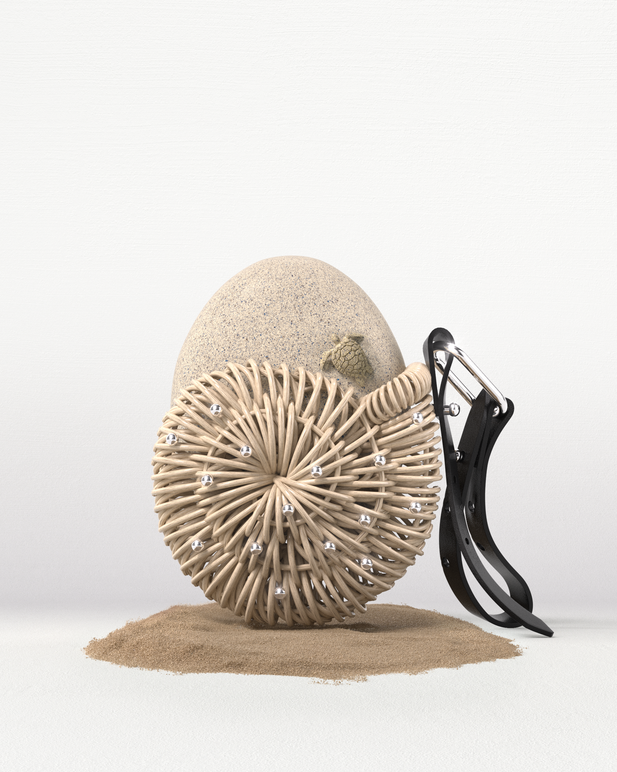 TAMBURINS RATTAN WEAR EGG PERFUME BEIGE (CASE)