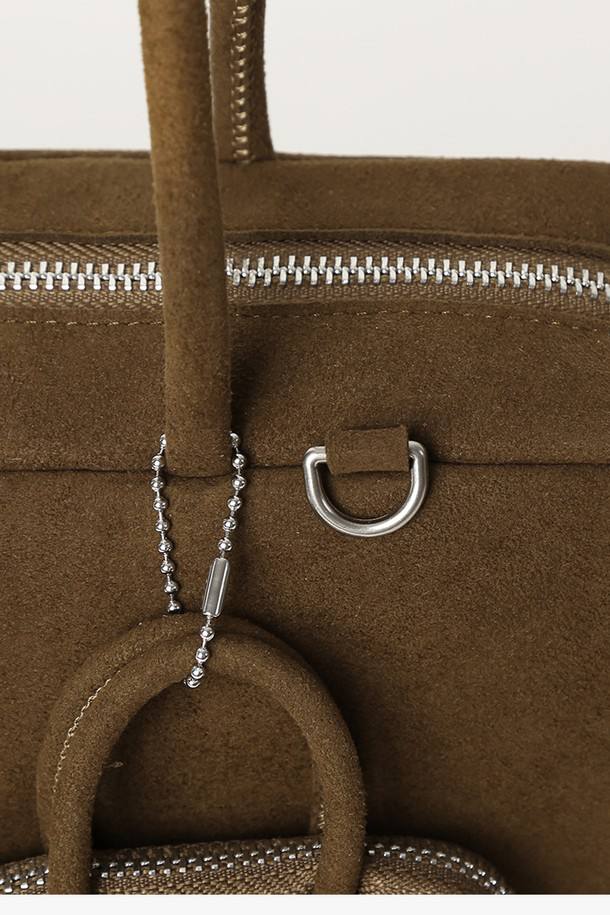 MELLOTORY win Baguette Suede Bag (Brown)
