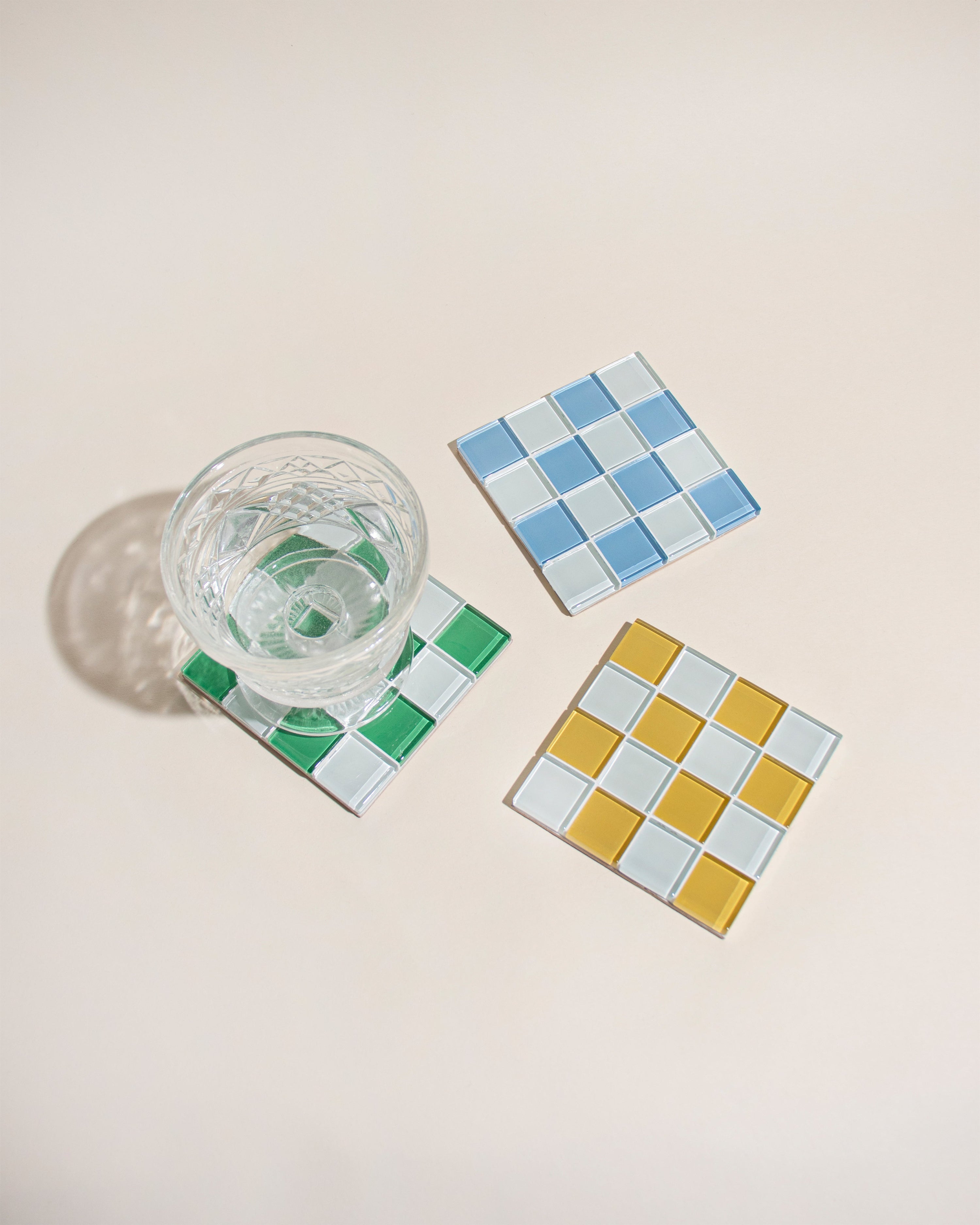 GLASS TILE COASTER - Elderberries Milk Chocolate