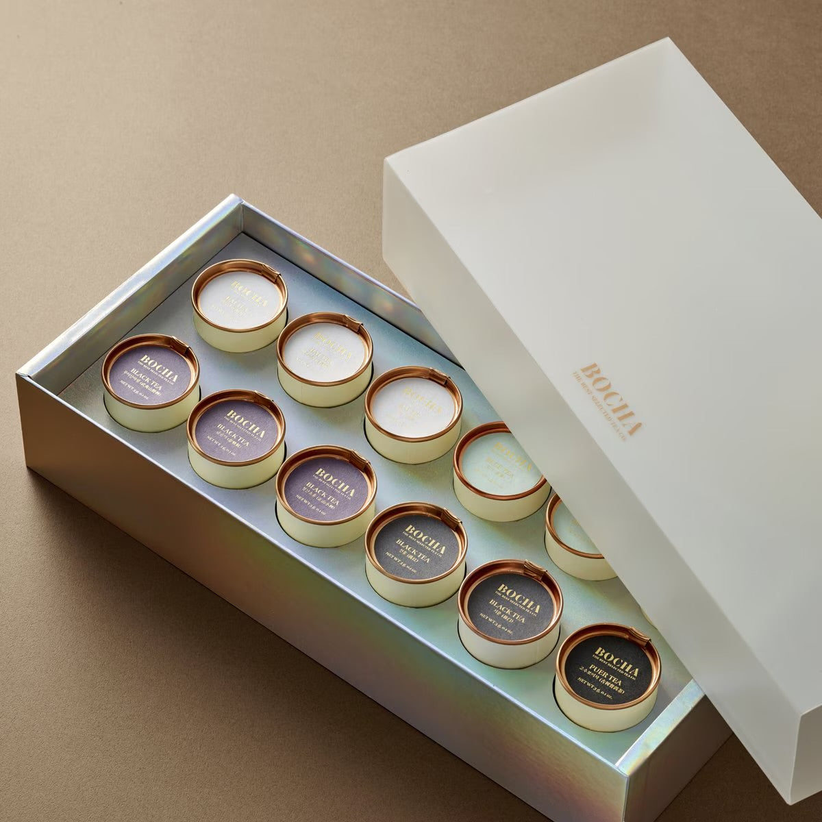BOCHA Capsule Package 12-Variety Assorted Tea Gift Set (Includes Shopping Bag)