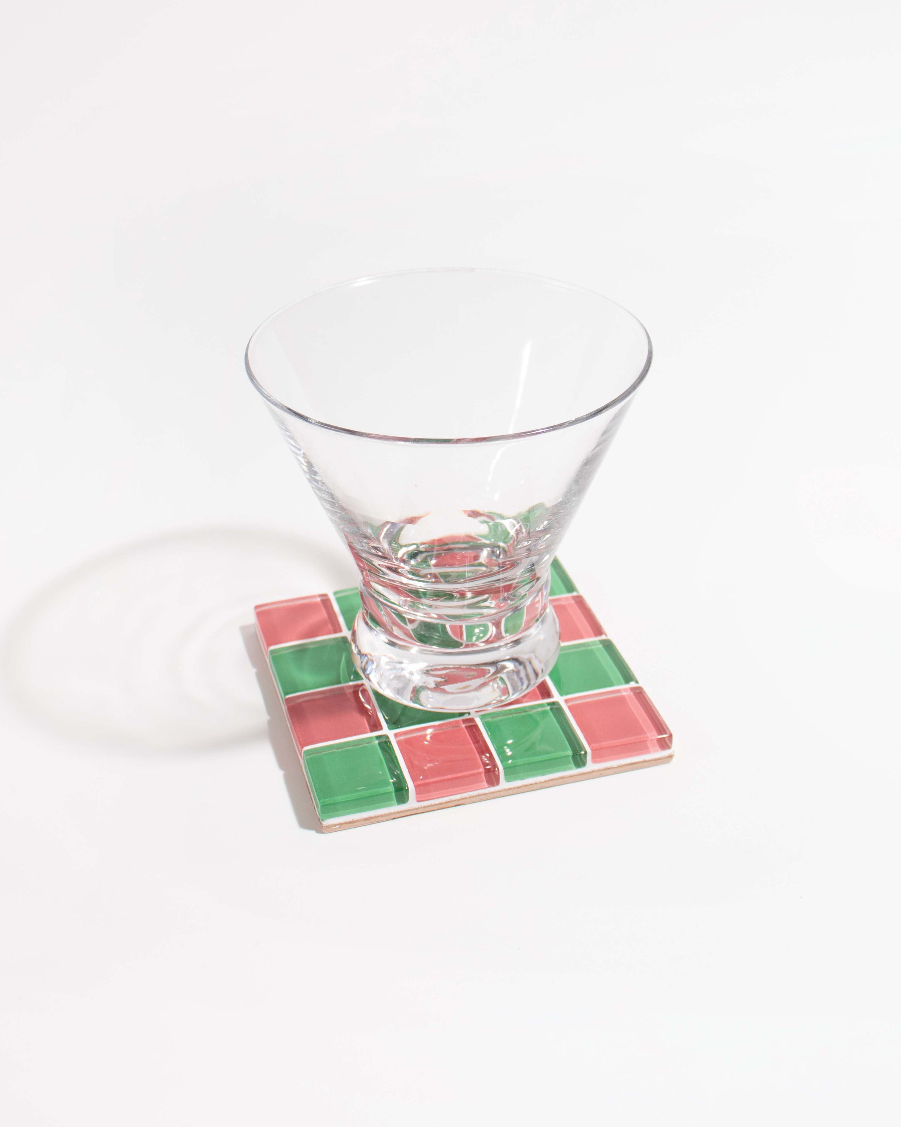 GLASS TILE COASTER - Festive