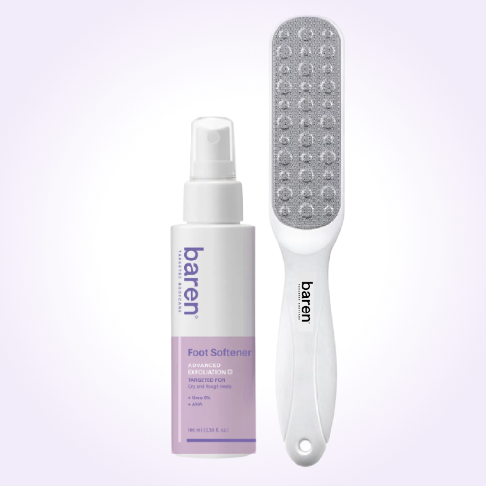 [BAREN] Foot Softener At-home Kit: Foot File & Callus Softener Spray