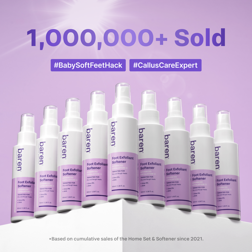 [BAREN] Foot Softener At-home Kit: Foot File & Callus Softener Spray