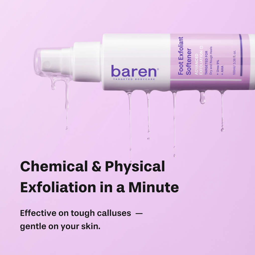 [BAREN] Foot Softener At-home Kit: Foot File & Callus Softener Spray