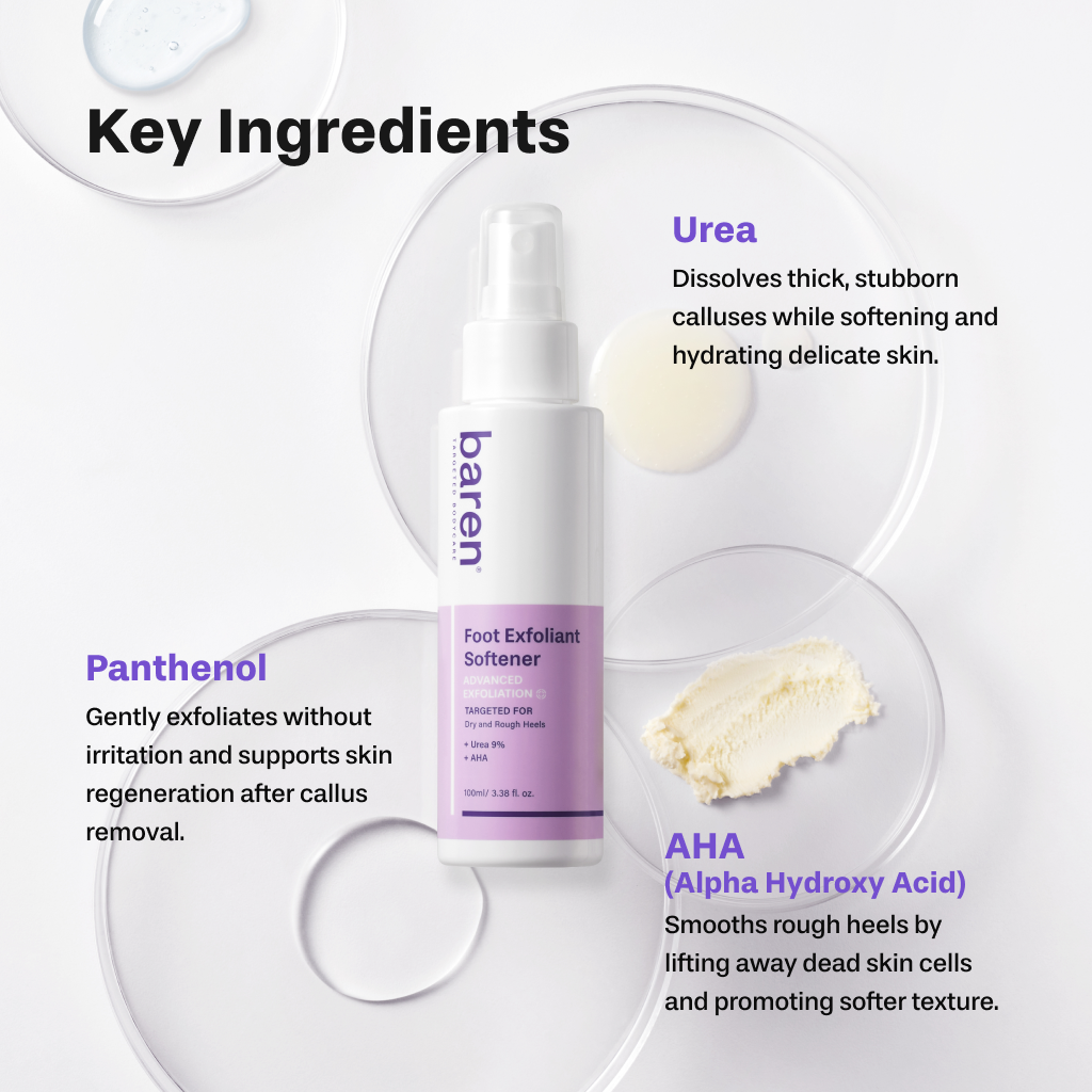 [BAREN] Foot Softener At-home Kit: Foot File & Callus Softener Spray