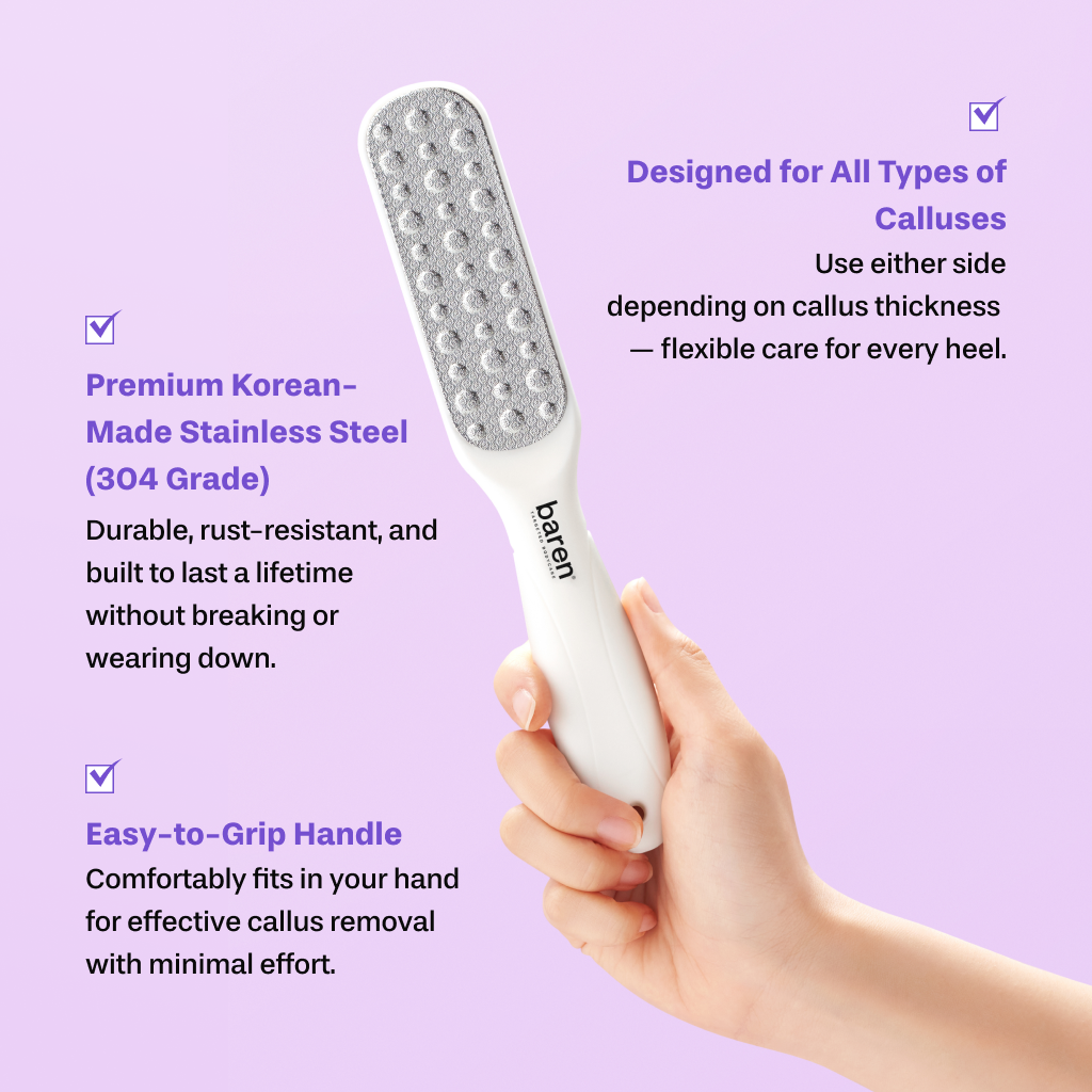 [BAREN] Foot Softener At-home Kit: Foot File & Callus Softener Spray