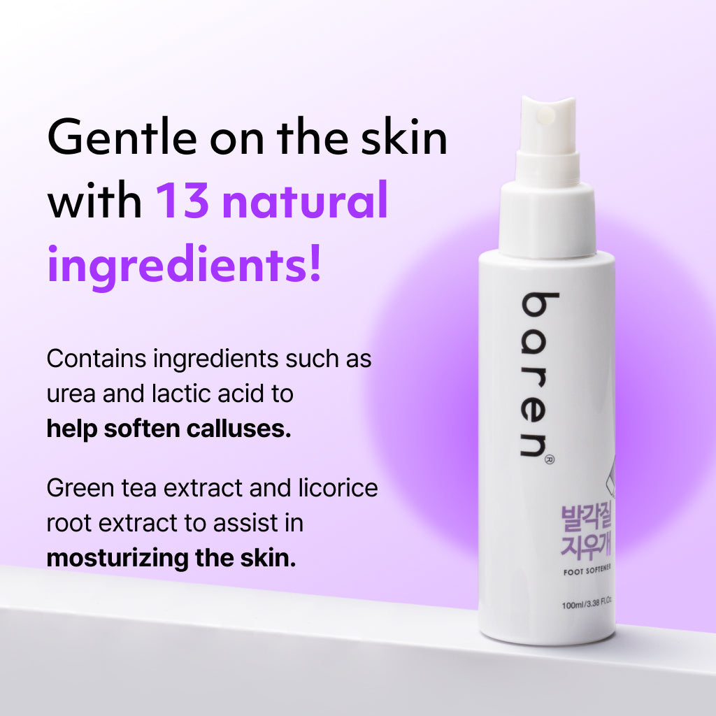 [BAREN] Callus Remover Peeling Foot Spray, 100ml