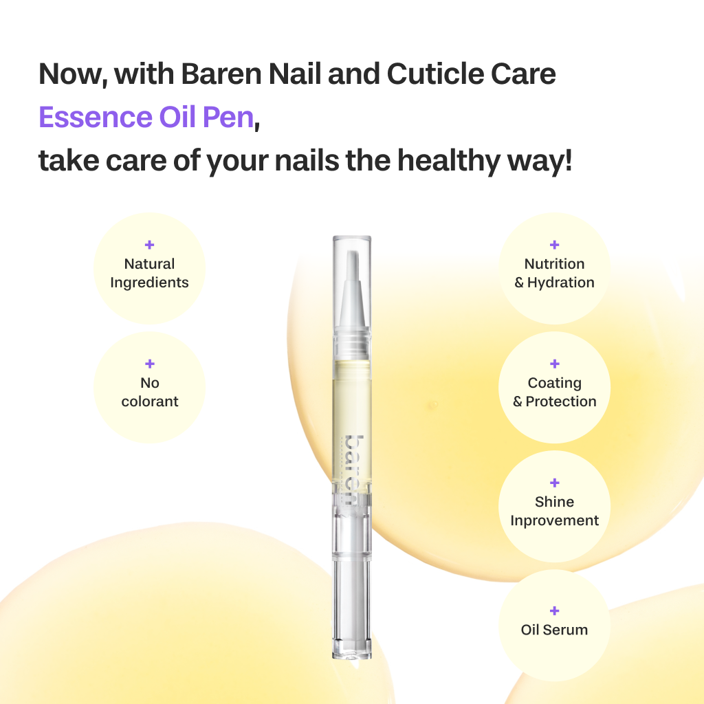 [BAREN] Nail & Cuticle Care Essence Oil Pen, 2ml