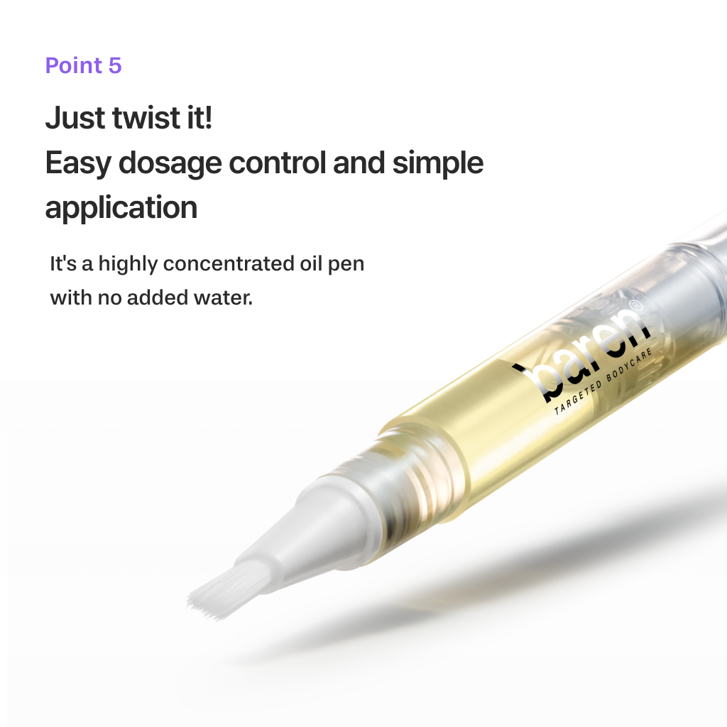 [BAREN] Nail & Cuticle Care Essence Oil Pen, 2ml