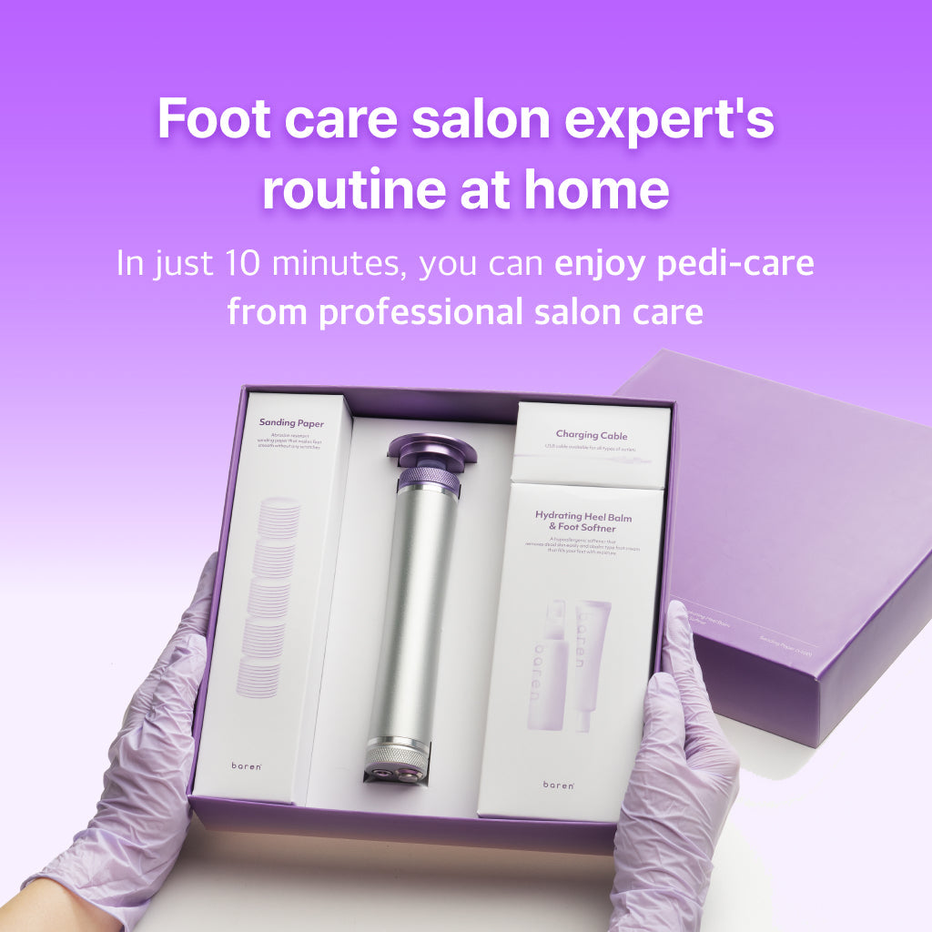 [BAREN] Pedi Perfect Electric Foot Callus Remover, Professional Pedicure Kit