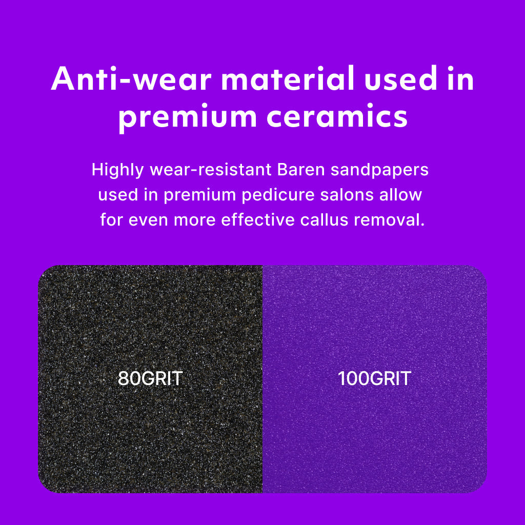 [BAREN] Replaceable Sandpaper Disks for Pedi Perfect Electric Foot Callus Remover, 100EA