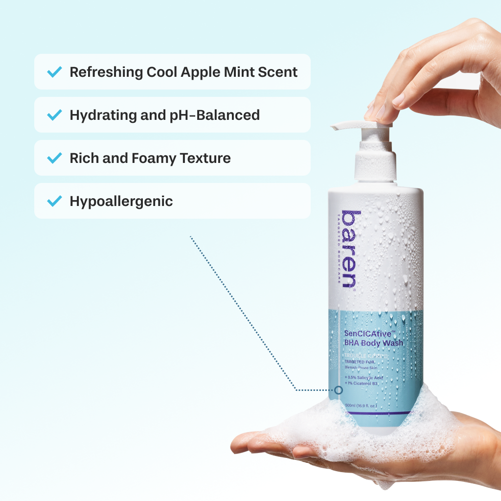 [BAREN] SenCICAtive BHA Body Wash, 500ml