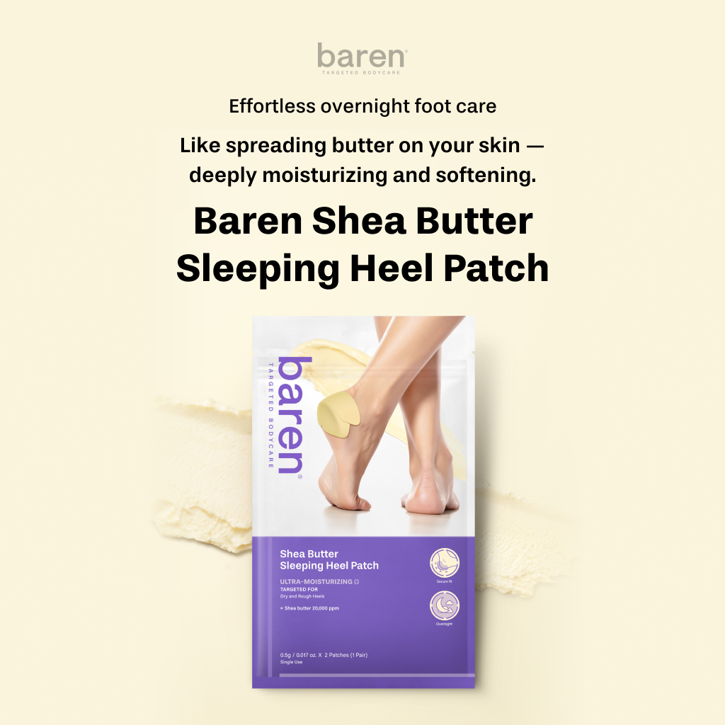 [BAREN] Shea Butter Sleeping Heel Patch, 10pcs