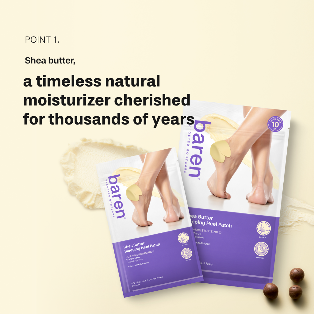 [BAREN] Shea Butter Sleeping Heel Patch, 10pcs