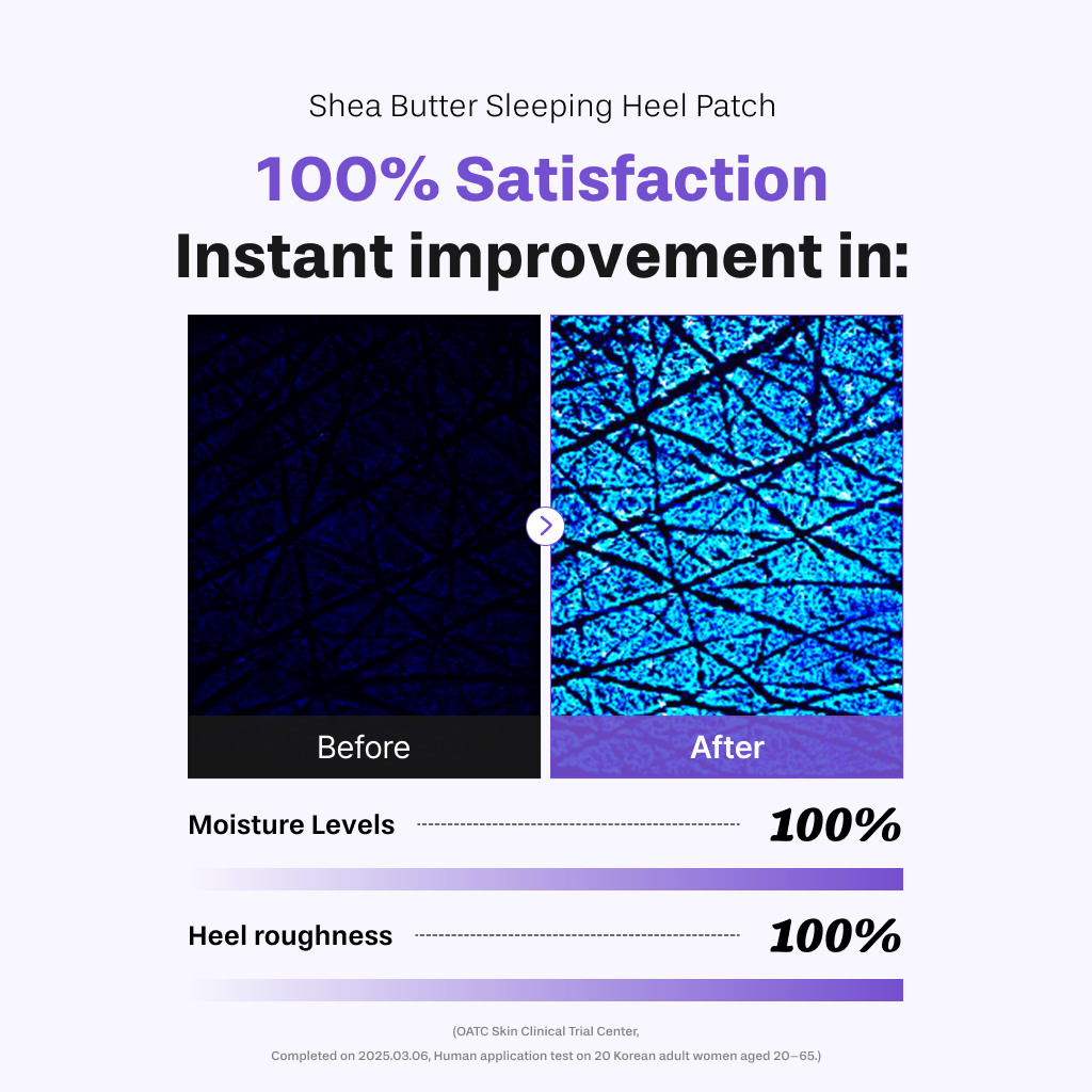 [BAREN] Shea Butter Sleeping Heel Patch, 10pcs
