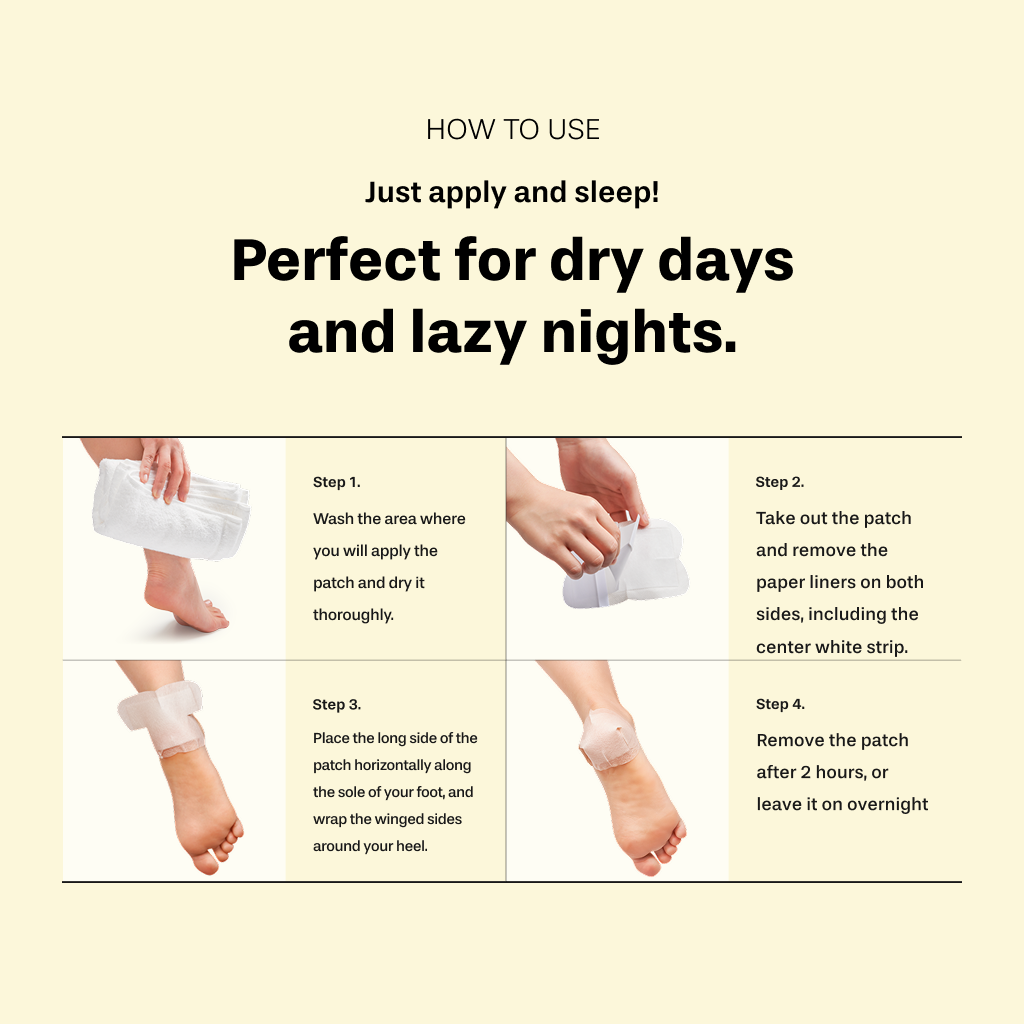 [BAREN] Shea Butter Sleeping Heel Patch, 10pcs