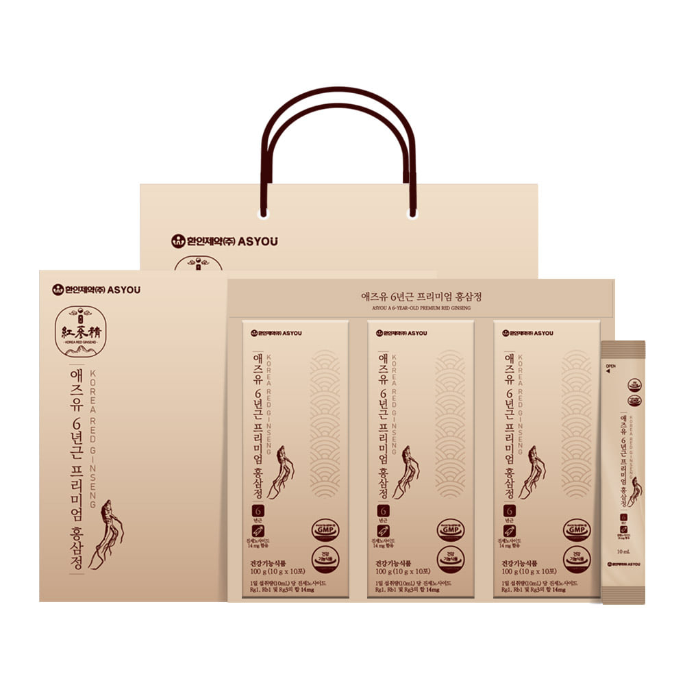 ASYOU [Gift Set/3+1/4+3] Asyou 6-Year-Old Premium Red Ginseng Extract