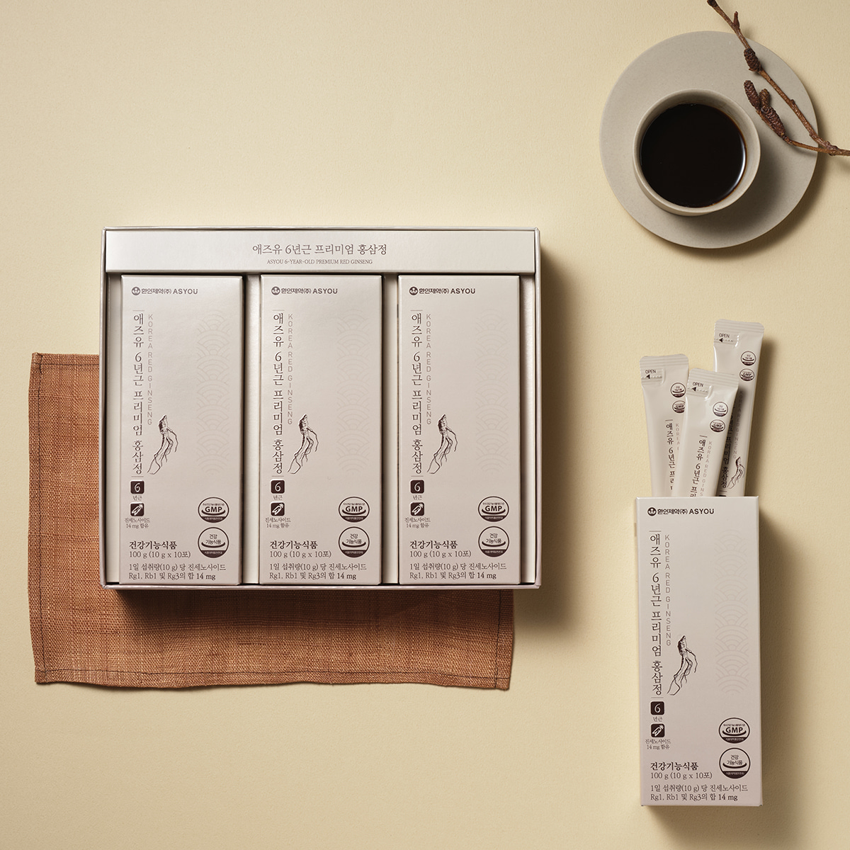 ASYOU [Gift Set/3+1/4+3] Asyou 6-Year-Old Premium Red Ginseng Extract