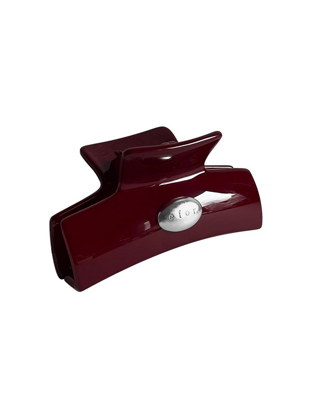 EFOR Logo Button Square Hair Clip BUD