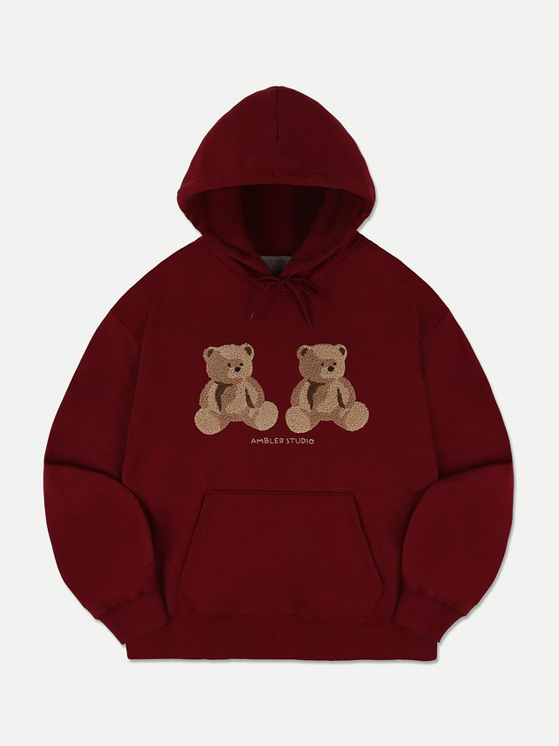AMBLER Big twin b Hoodie AHP1108 (Burgundy)