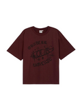 OUNDERR Space Round Short-Sleeve T-shirt [Wine]