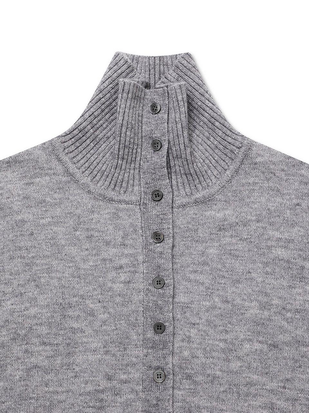 michikolondon HIGH NECK BUTTON CARDIGAN (3 color)