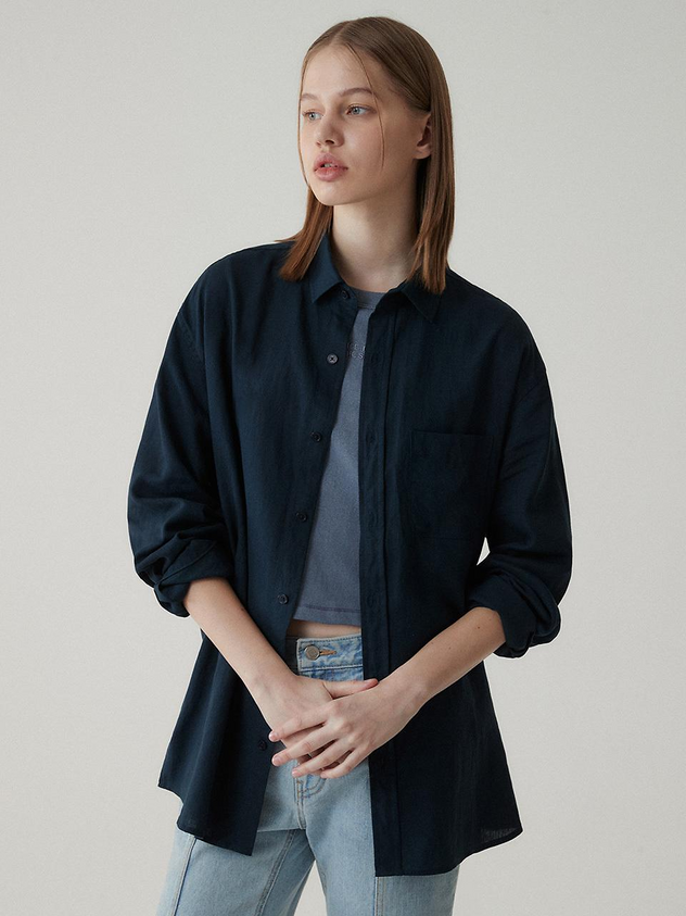 SUARE WOMEN (WOMEN) Essential Tencel Linen Overfit Shirt -9 Colors