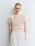 MOHAN TVR COTTON NETTING KNIT SWEATER