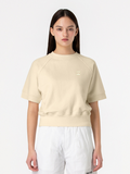 GOALSTUDIO Cropped Short Sleeve Sweatshirt [Light Yellow]