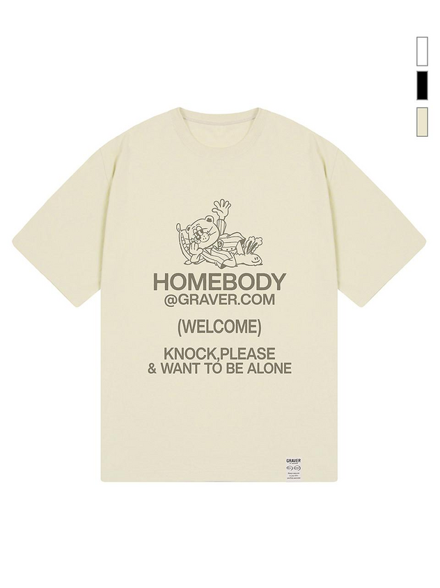 GRAVER UNISEX HOME BODY Short-Sleeve T-shirt