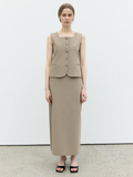 TORTE Maxi Long Skirt [Mocha]