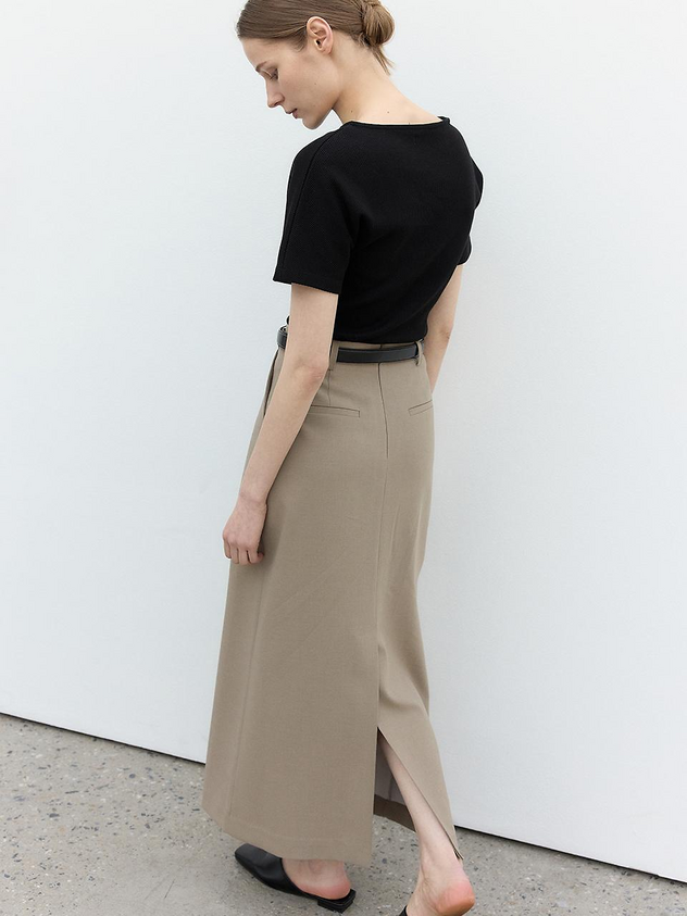 TORTE Maxi Long Skirt [Mocha]