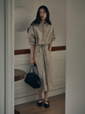SAGEMENT BRANDON STRAP LONG DRESS [BEIGE]