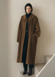 Maeve Cashmere Coat - Brown_FW2025