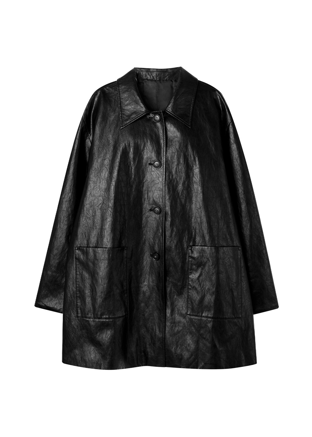 Veil Leather Half Jacket_FW2025