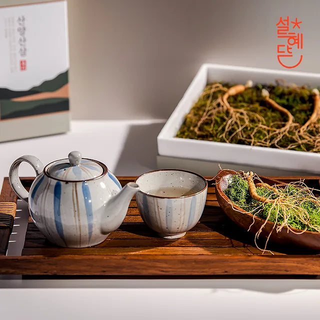 Seol Hye-dam 5-6 year old premium genuine wild ginseng 5 roots / wild ginseng grown in Gangwon-do