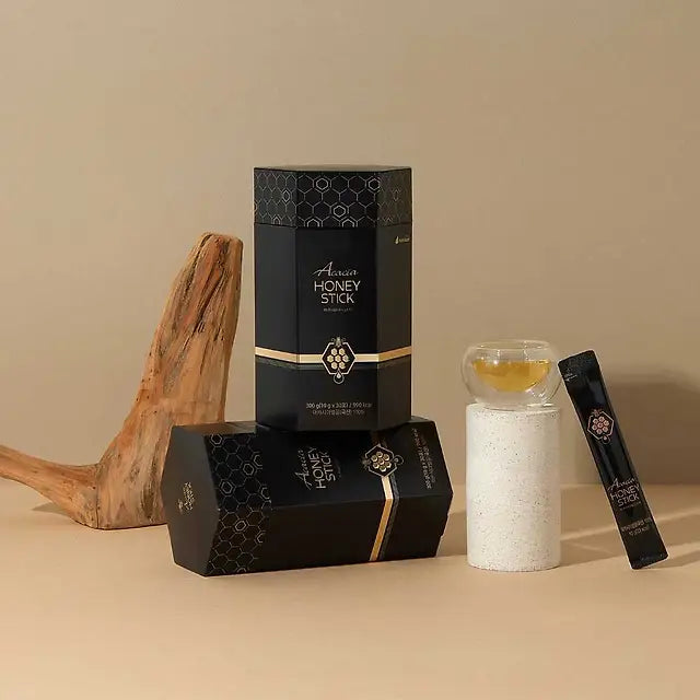 100% Pure Honey Stick, Premium Acacia Honey from Korea_Renewal 10g x 30 Packets