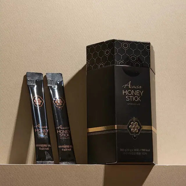 100% Pure Honey Stick, Premium Acacia Honey from Korea_Renewal 10g x 30 Packets