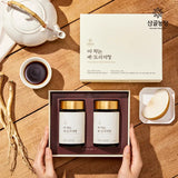 Gift set of 230g x 2 bottles of Sanggol Farm's floating pear and pear juice extract