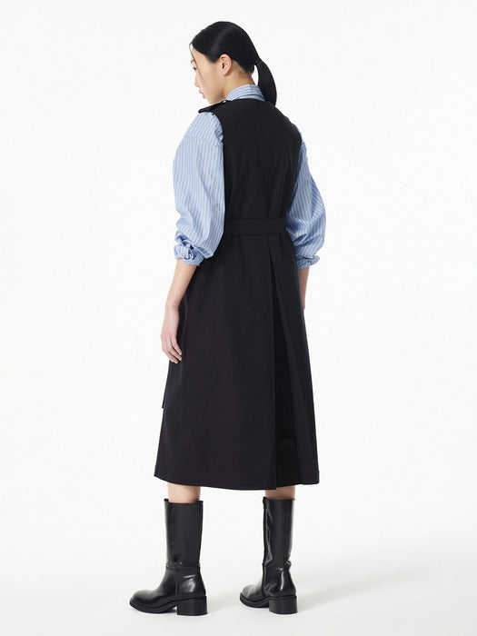 Studio Tomboy Layered One-Piece Dress _Dark Navy 9105141001_FW2025