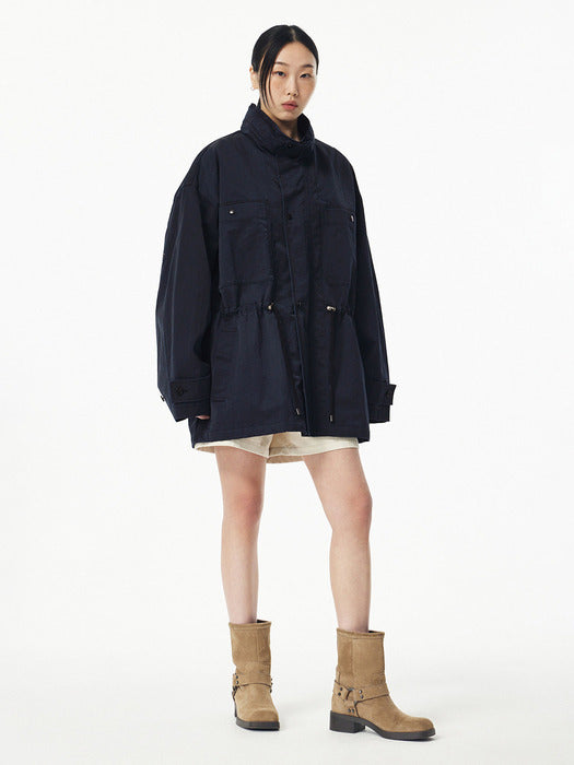 Studio Tomboy Nylon Field Jumper_Black 91U5113020_FW2025