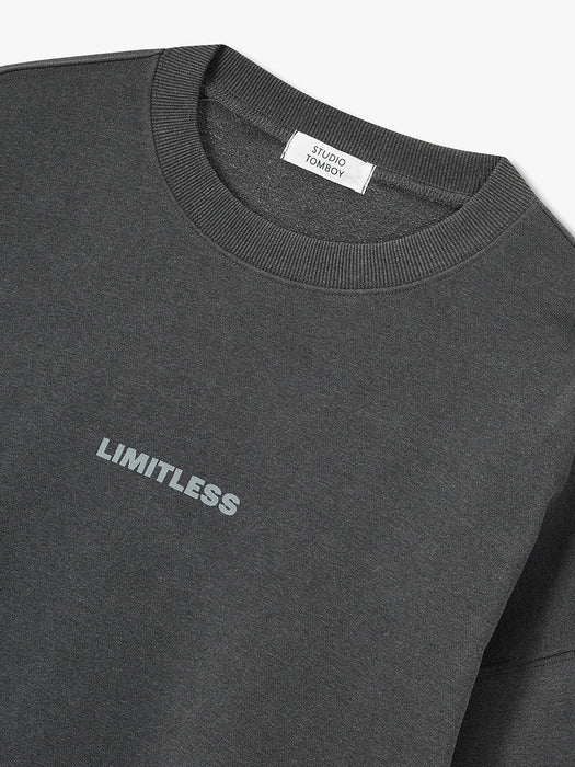 Studio Tomboy Pigment Small Print Man-to-Man_Dark Gray 9175322978_FW2025