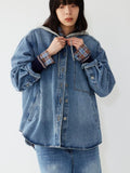 Studio Tomboy Hooded Denim Shirt_Blue 9175313972_FW2025